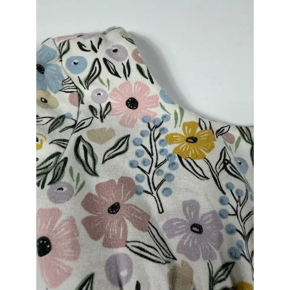 Remie Girl Floral Blossom Short Sleeve Twirl Dress Size 4